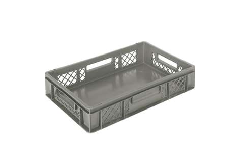 EN Stapelbak Classic 23l - 600x400x120mm - geperforeerde wanden en gesloten bodem