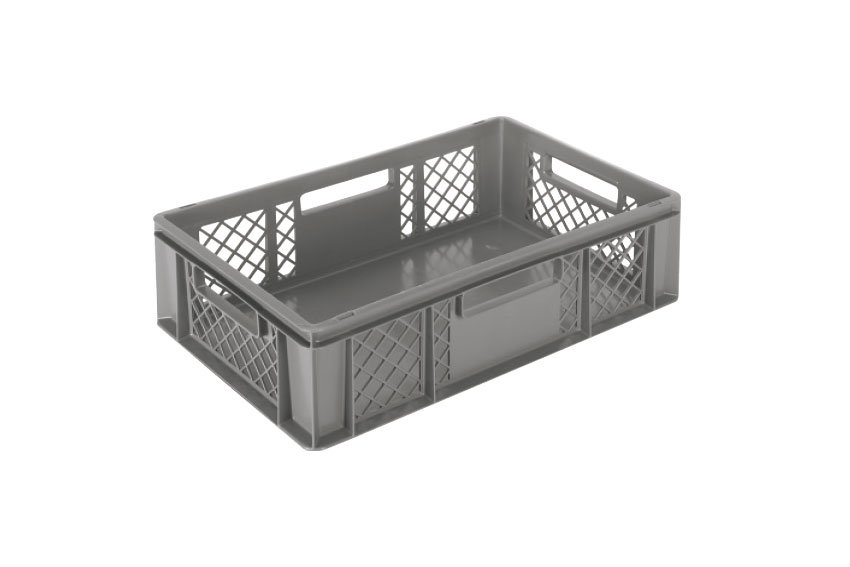 EN Stacking bin Classic 29l - 600x400x150mm - perforated sides and closed bottom 