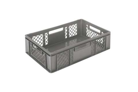 EN Stapelbak Classic 29l - 600x400x150mm - geperforeerde wanden en gesloten bodem