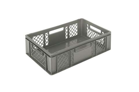 EN Stapelbak Classic 33l - 600x400x170mm - geperforeerde wanden en gesloten bodem