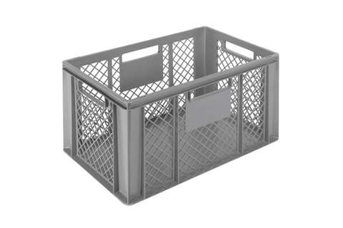EN Stapelbak Classic 63l - 600x400x320mm - geperforeerde wanden en gesloten bodem