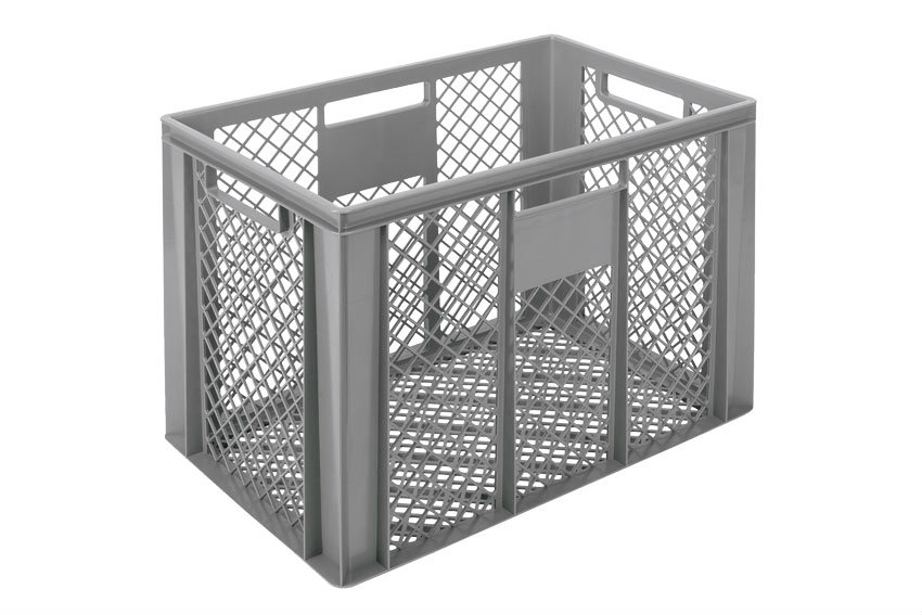 EN Stacking bin Classic 83l - 600x400x426mm - sides and bottom perforated - open handles 