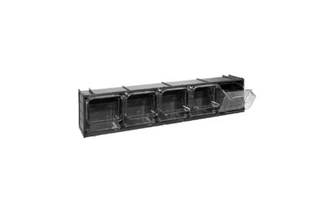 Kantelbakmodule 5 kantelbakken - serie Crystal Box - 600x133x132mm