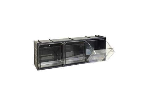 Kantelbakmodule 3 kantelbakken - serie Crystal Box - 600x155x175mm