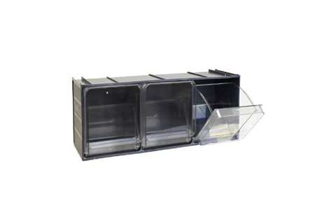 Kantelbakmodule 3 kantelbakken - serie Crystal Box - 600x200x215mm