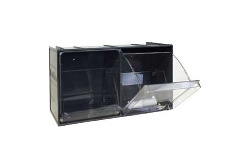 Kantelbakmodule 2 kantelbakken - serie Crystal Box - 600x240x300mm