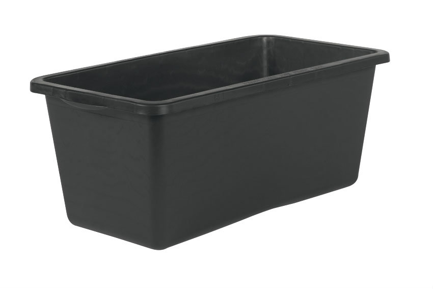 Rechthoekige bouwkuip heavy duty 65l - 740x390x300mm - met versterkte rand en bodem 