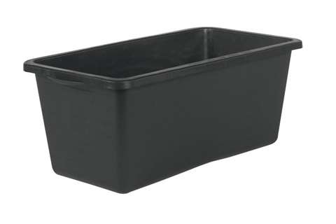 Rechthoekige bouwkuip heavy duty 65l - 740x390x300mm - met versterkte rand en bodem