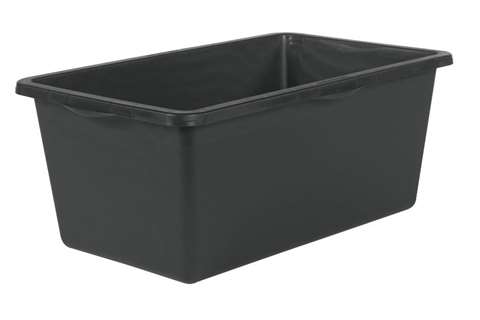 Rechthoekige bouwkuip heavy duty 90l - 785x470x312mm - met versterkte rand en bodem