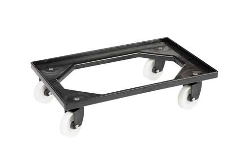 Transport undercarriage Food - 4 PA swivel castors - ABS frame - PA forks