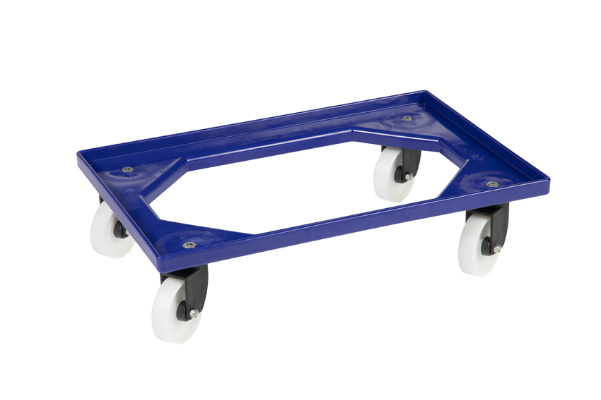 Fahrgestelle Food – 4 PA-Lenkrollen – ABS-Rahmen – PA-Gabeln 