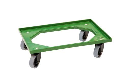 Transport undercarriage Food - 4 rubber swivel castors - ABS frame - PA forks
