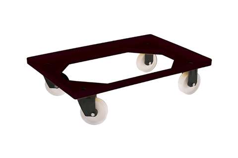 Transport undercarriage Food - 2 PA fixed + 2 PA swivel castors - ABS frame - PA forks