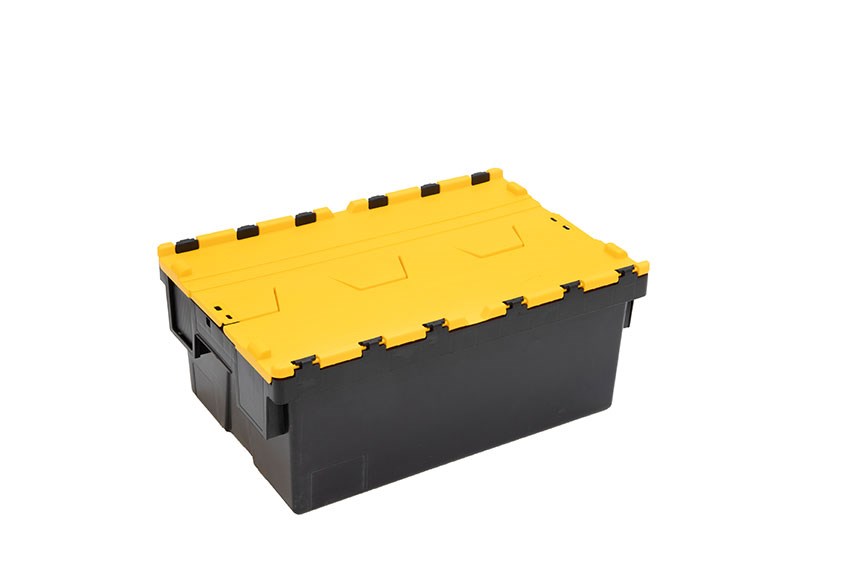 Distributiebak Ergo 40L – 600x400x250mm - Zwarte body + gekleurd deksel - Regeneraat 