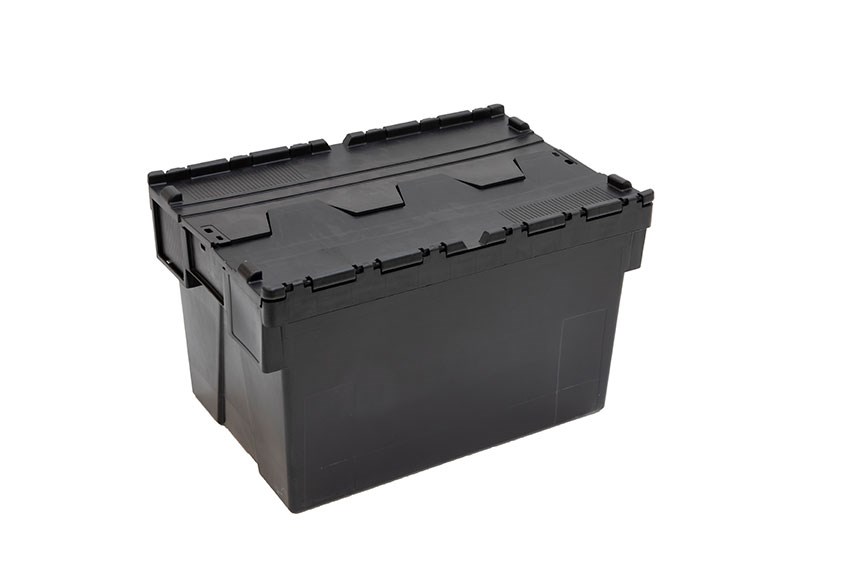 Distributiebak Ergo 63L – 600x400x367mm - Zwarte body + gekleurd deksel - Regeneraat 