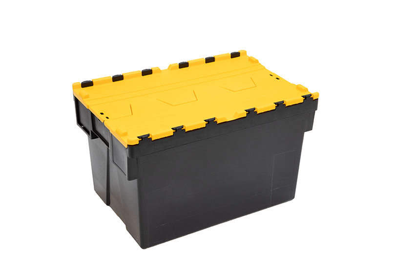 Distributiebak Ergo 63L – 600x400x367mm - Zwarte body + gekleurd deksel - Regeneraat 