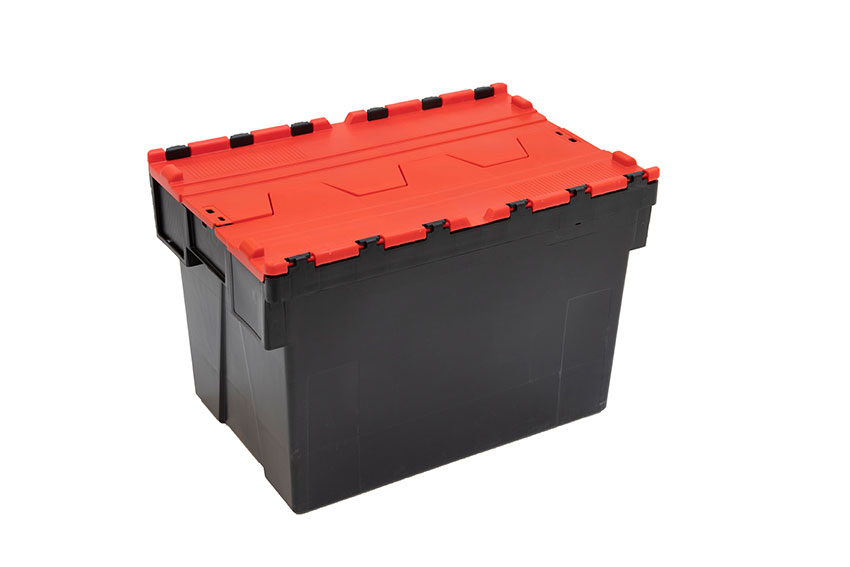 Distributiebak Ergo 69L – 600x400x400mm - Zwarte body + gekleurd deksel - Regeneraat 