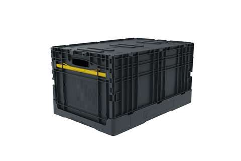 Euronorm plooibak 600x400x320mm - inclusief deksel