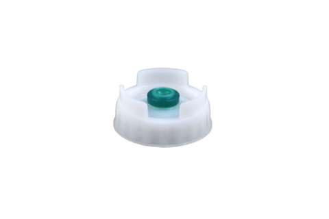 Schraubdeckel mit Silikon Ventil Grün - 6pce/pck - für Dünne Soße