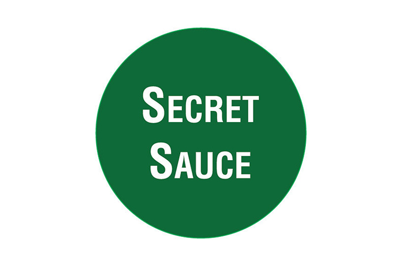 BOGEN MIT 24 ETIKETTEN - SECRET SAUCE 