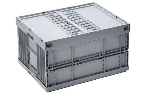 Euronorm plooibak 800x600x450mm - 169l - met deksel