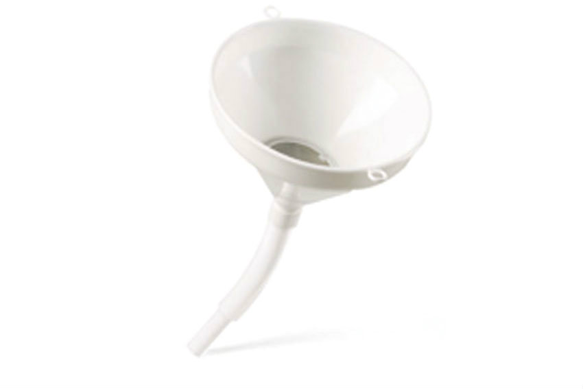 Funnel ø260mm - h255mm - with flexible tube and filter 