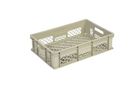 EN Stapelbak Gold 28l - 600x400x150mm - geperforeerde wanden en versterkte geperforeerde bodem