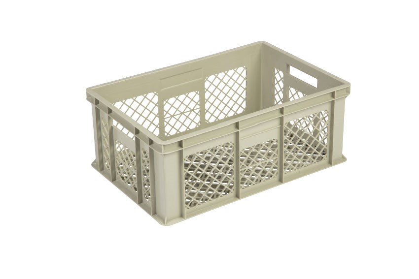 EN Stapelbak Gold 47l - 600x400x240mm - geperforeerde wanden en versterkte geperforeerde bodem 