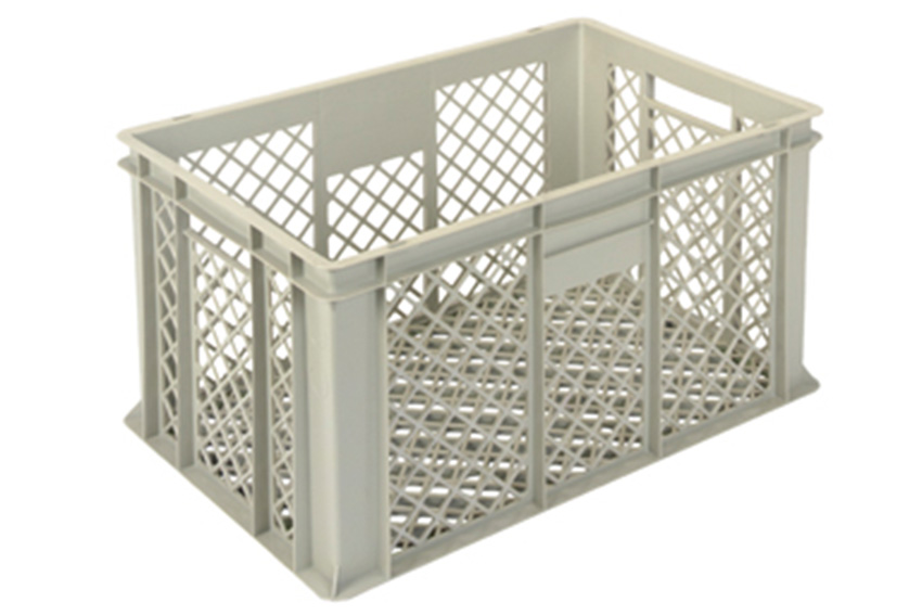 EN-Stapelbehälter Gold 64l - 600x400x320mm - Perforierte Wände und verstärkter perforierter Boden 