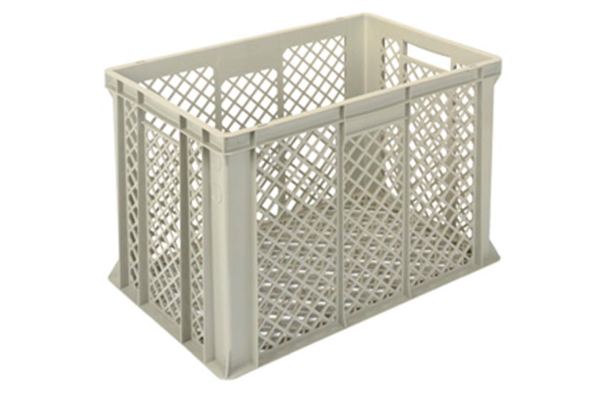 EN-Stapelbehälter Gold 82l - 600x400x410mm - Perforierte Wände und verstärkter perforierter Boden 