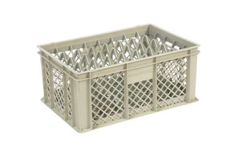 Gläserbehälter 40 Fächer 600x400x270mm - Ø68mm - Perforiert