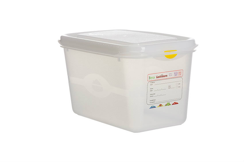 Gastronox 1/4 - 150mm diep - 4,3l - inclusief deksel &amp; clips 
