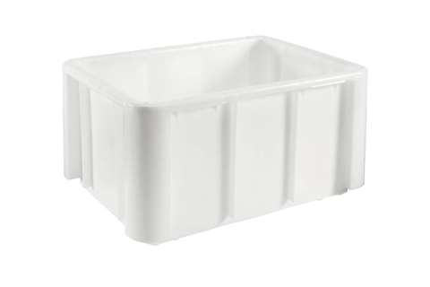 EN Large volume bin 140l - 800x600x415mm - rounded corners - reinforced ribbed bottom