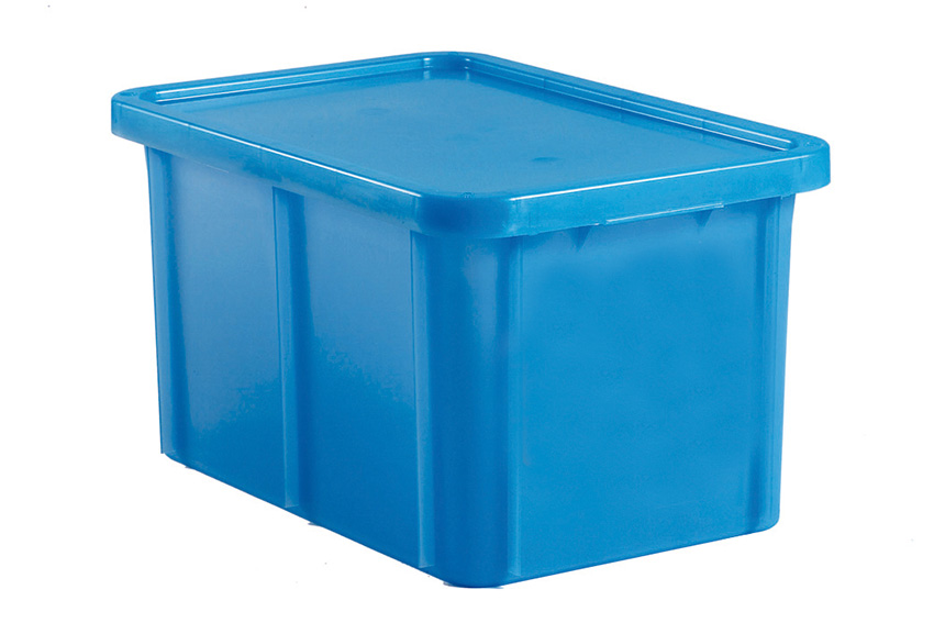 EN Stapel- und Transportbehälter Special 55l - 600x400x330mm - Abgerundete Ecken - inkl. Deckel 