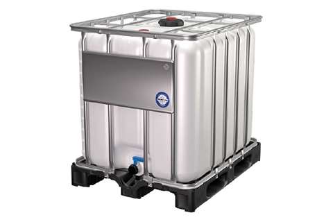 IBC adblue 1000l - cds quick connect - kunststof pallet - vulopening ø150mm