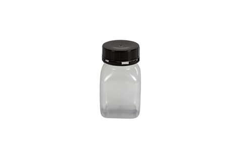 Square container wide opening - 200ml - serie 310 PVC - with sealable lid