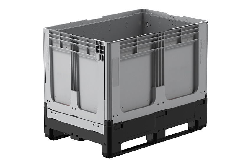 Logifold box 1200x800x958mm - 660l - closed - 2 skids 