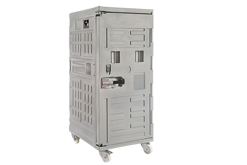 Cargo line isothermal container 775 l - on 4 castors 