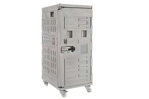 Cargo line isothermal container 775 l - on 4 castors