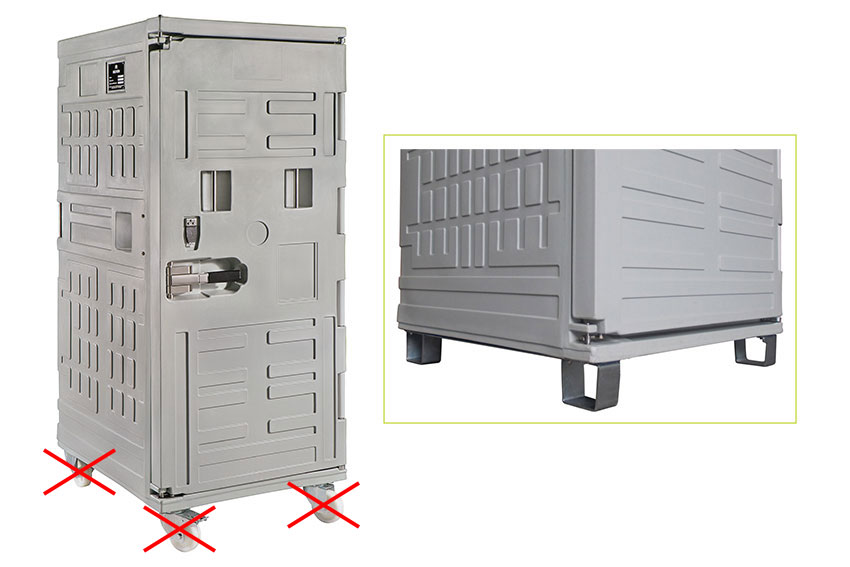 Cargoline isotherme container 775l - op 4 voeten 