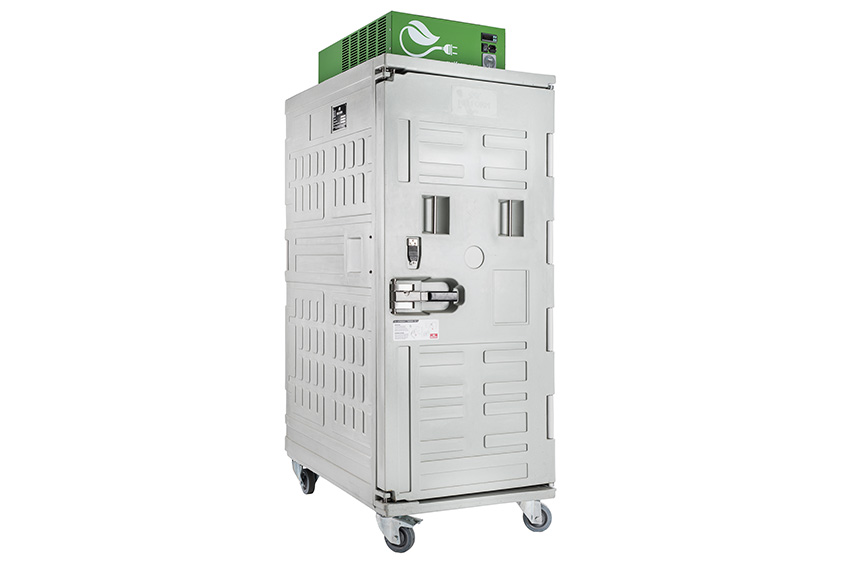 Isotherme container Koala Green 1000 - 1200x800x2170mm - ventilatiekoeling - -18°C +10°C - 150Ah 