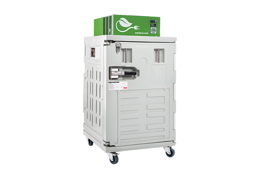 Isotherme container Koala Green 370 - 840x800x1543mm - ventilatiekoeling - -18°C+10°C - 120Ah 
