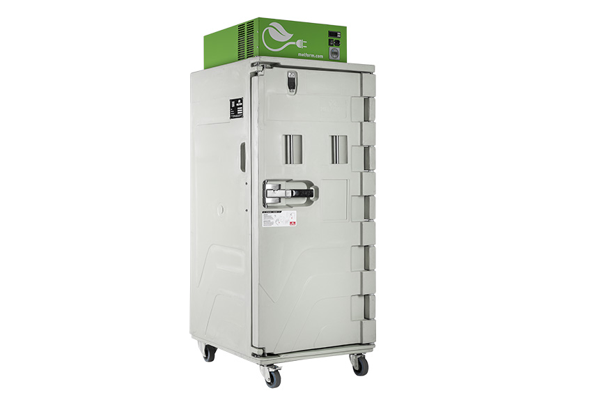 Isotherme container Koala Green 500 - 850x715x1915mm - ventilatiekoeling - 0°C +10°C - 120Ah 