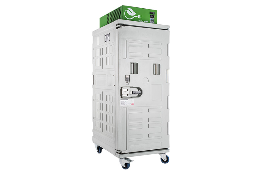 Isotherme container Koala Green 780 - 1000x800x2170mm - ventilatiekoeling - -18°C +10°C - 150Ah 
