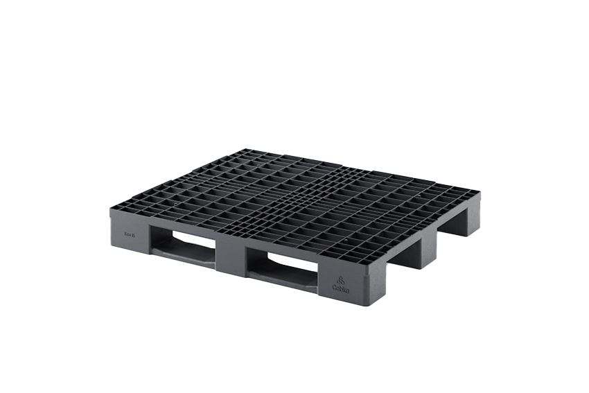 Recycled Palette - 1200x1000x150mm - Offen Oberdeck - 3 Kufen 