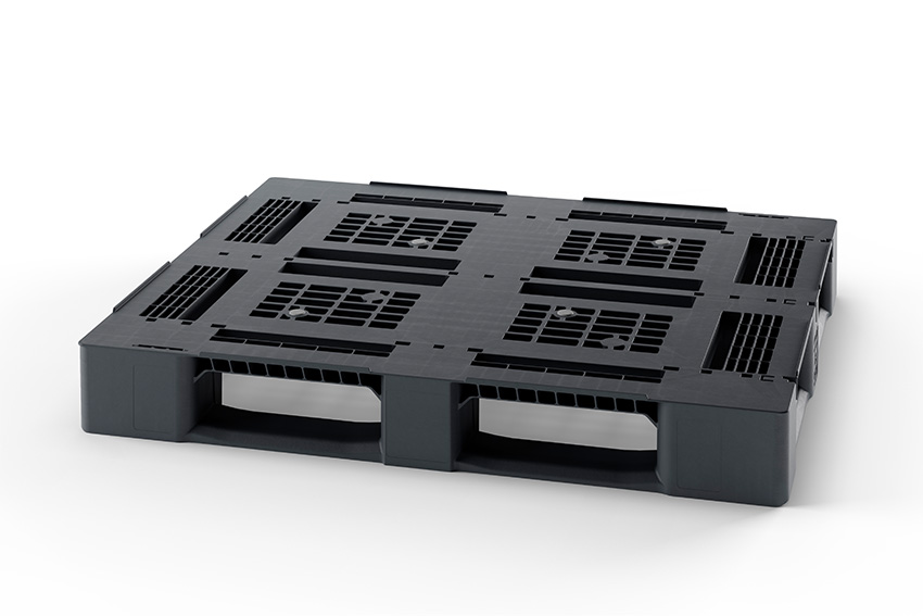 Pallet Classic line - 1200x1000x150mm - open dek - 3 latten - 7mm rand - 2000 kg dyn. Capaciteit 