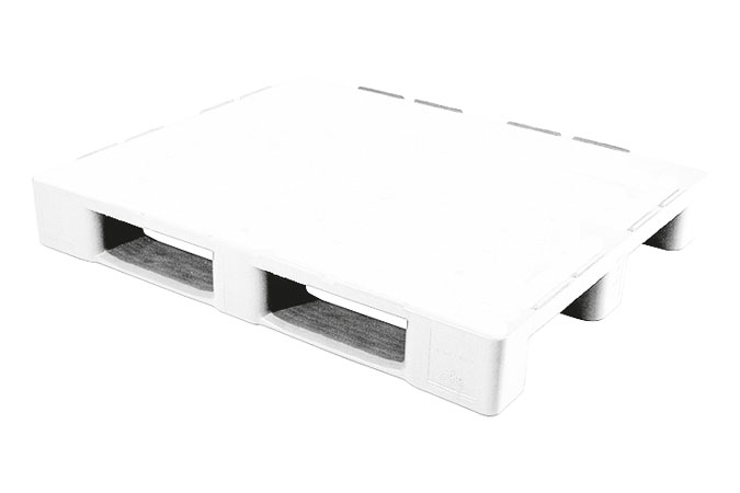 Hygiene pallet - 1200x1000x160mm - 3 sleeplatten - gesloten dek 