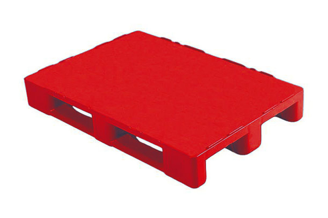 Hygiene pallet - 1200x1000x160mm - 3 sleeplatten - gesloten dek 