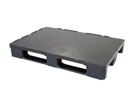 Hygiene pallet 1200x800x157 mm - rec - 3 skids - ultra-hygienic reg