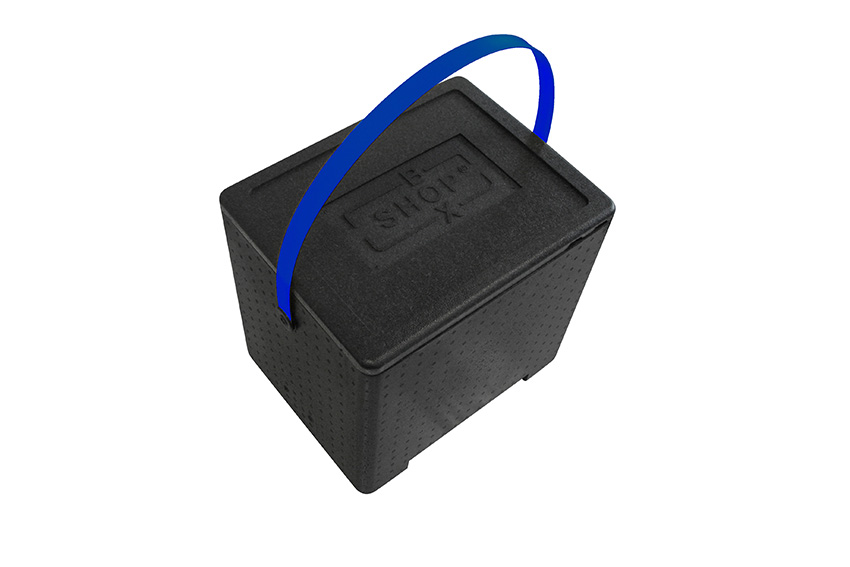Polibox boxshop with black lid - 415x320xh320mm 